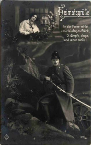 Heimatsgrüsse 1. WK - KuK Feldpost