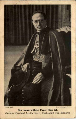 Der neugewählte Papst Pius XI