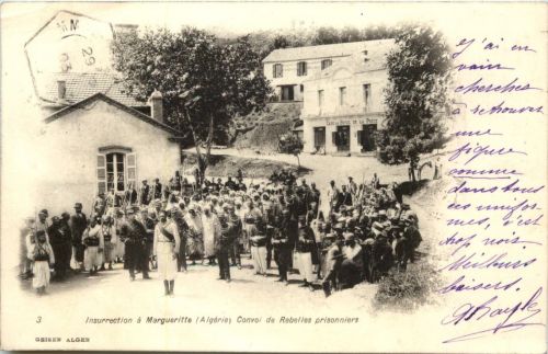 Insurrection a Margueritte - Convoi de Rebelles prisonniers