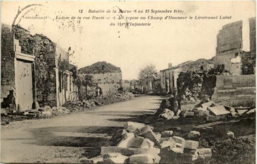 Vassincourt - Entree de la rue Haute