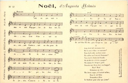 Liederkarte Noel