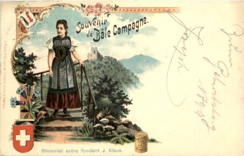 Souvenir de Bale Campagne - Litho
