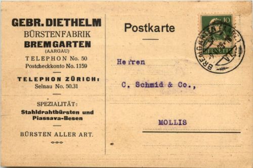 Bremgarten - Bürstenfabrik Gebr. Diethelm