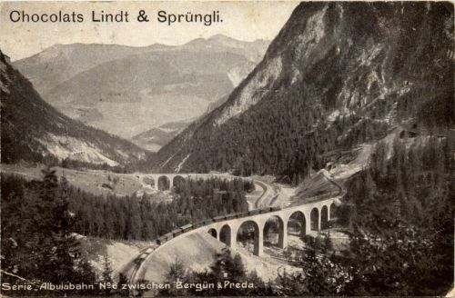 Albulabahn zwischen Bergün & Preda - Chocolats Lindt & Sprüngli