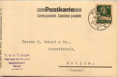Wädenswil - Fabrique de Brosses