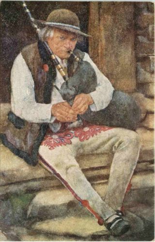 Künstler AK A. Augustynowicz - Kobziarz