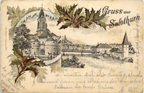 Gruss aus Solothurn - Litho
