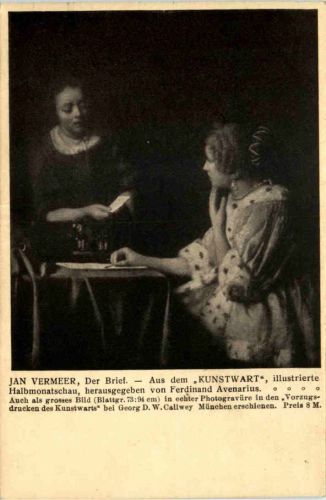 Küstler AK - Jan Vermeer