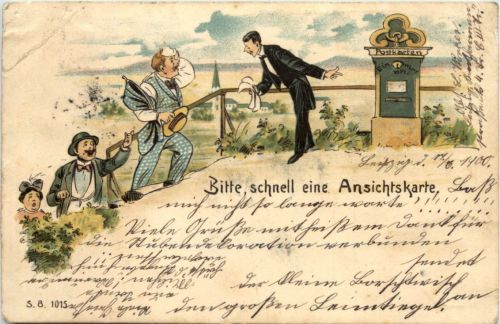 Bitte Schnell eine Ansichtskarte