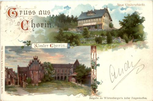 Gruss vom aus Chorin - Litho