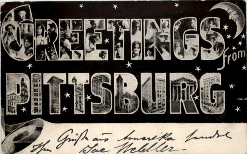 Greetings from Pittsburg Pa.