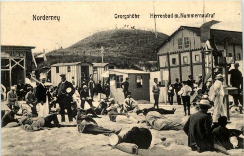 Norderney - Herrenbad mit Nummernaufruf