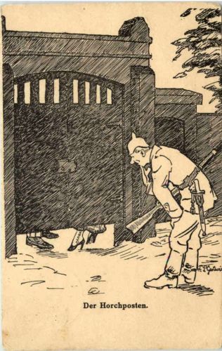 Humor - Der Horchposten - Feldpost