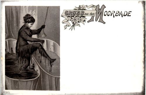 Gruss aus dem Moorbade - Litho
