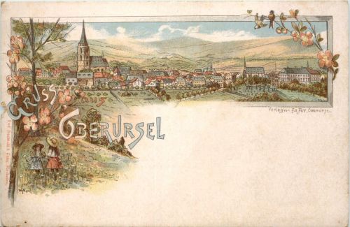 Gruss aus Oberursel - Litho