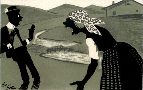 Künstler AK - Goller - Drachenmaul