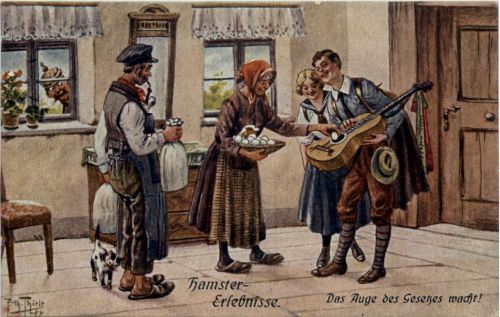 Künstler AK Arthur Thiele - Hamster Erlebnisse