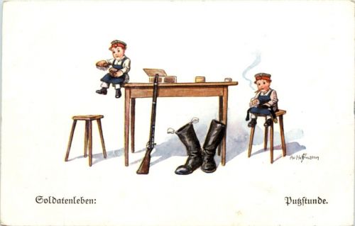 Künstler AK Ad. Hoffmann - Soldatenleben