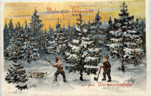 Künstler AK Ad. Hoffmann - Weihnachten