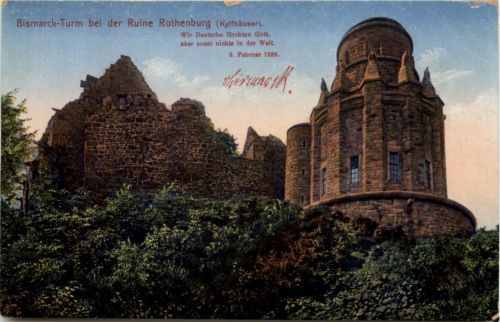 Bismarck Turm bei der Ruine Rothenburg - Kyffhäuser