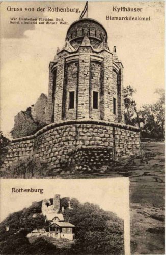 Gruss von der Rothenburg - Bismarckdenkmal
