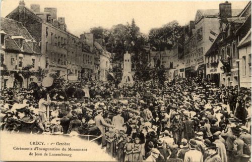Crecy - 1er Octobre - Eremonie d Inauguration du Monument de Jean