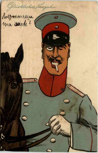 Neujahr - Humor - Militaria