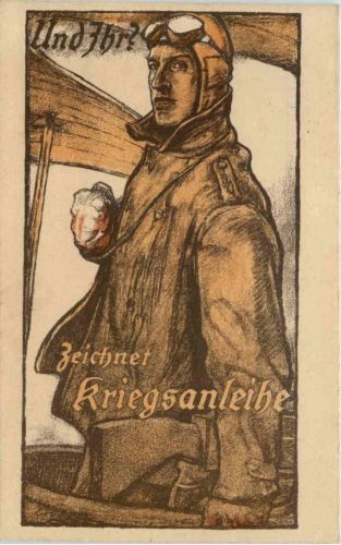 Und Ihr? - Zeichnet Kriegsanleihe - Feldpost Garnisons Battl. Ingolstadt