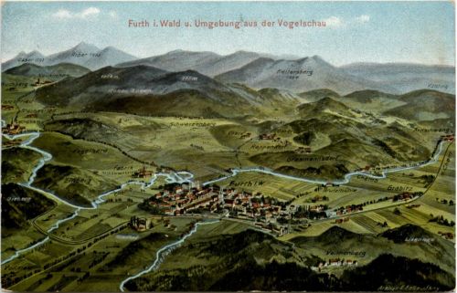 Furth i. Wald - Künstler Ak Eugen Felle