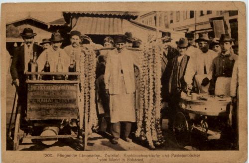 Bukarest - Limonaden Zwiebelverkäufer vom Markt