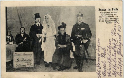 Humor im Felde - Kriegstrauung - LA Bassee