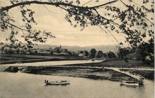 Talsperre Malter, Haltestelle Dippoldiswalde mit der Vorsperre