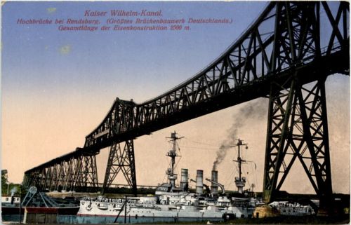 Rendsburg, Kaiser-Wilhelm-Kanal, Hochbrücke