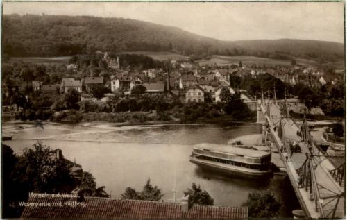 Hameln, Weserpartie mit Klütberg