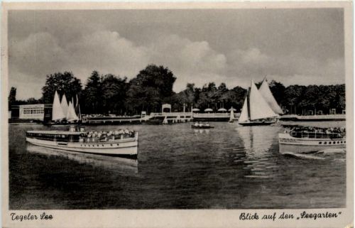 Tegeler See, Blick auf den Seegarten