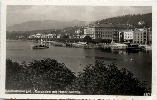 Gmunden mit Hotel Austria