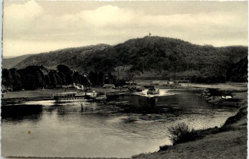 Bodenwerder a d Weser, Weserpartie mit Eckberg