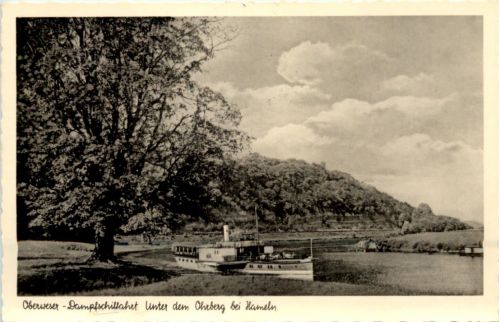 Oberweser-Dampfschiffahrt, Unter dem Ohrberg bei Hameln