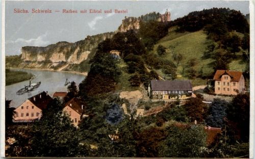 Rathen mit Elbtal und Bastei