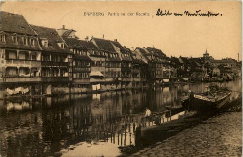 Bamberg, Partie an der Regnitz