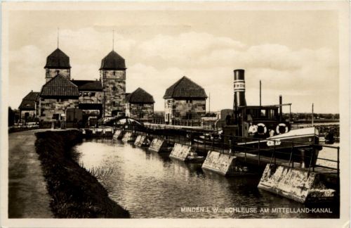 Minden, Schleuse am Mittellandkanal