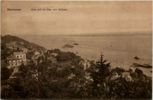 Blankenese, Blick auf die Elbe vom Süllberg