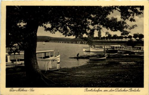 Der Möhne-See, Bootshafen an der Dielecker Brücke