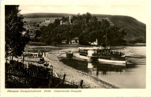 Oberweser-Dampfschiffahrt, Polle Abfahrender Damfper