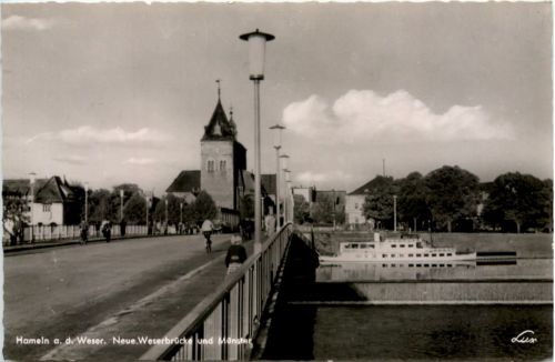 Hameln a d Weser, Neue Weserbrücke und Münster
