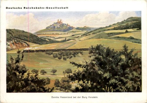 Durchs Hessenland bei der Burg Hanstein