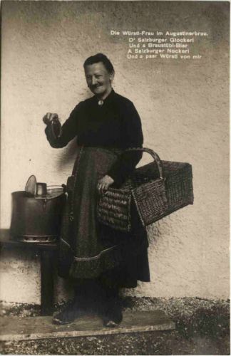Salzburg - Die Würstl Frau im Augustinerbräu