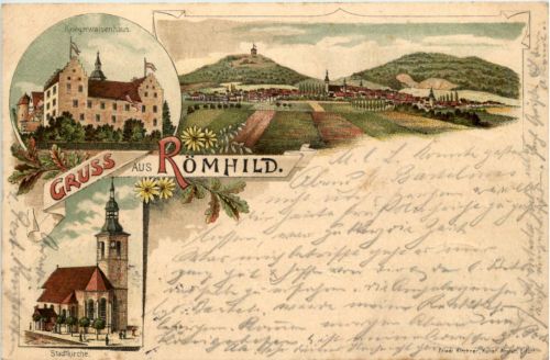 Gruss aus Römhild - Litho