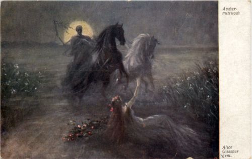 Künstler AK - Alice Glassner - Aschermittwoch