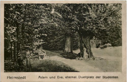 Helmstedt - Adam und Eva - ehem. Duellplatz der Studenten